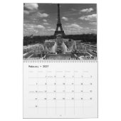 Vintages Frankreich Paris 1970 Kalender (Feb 2027)