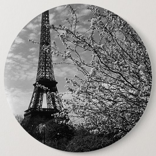 Vintages Frankreich Paris Eiffelturm 1970 Button (Vorderseite)