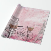 Vintages Frankreich Paris Geschenkpapier (Ungerollt)