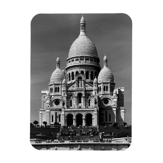 Vintages Frankreich Paris Sacre Coeur Basilica 197 Magnet (Vertikal)