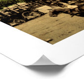 Vintages Frankreich, Place de la République Paris Poster (Ecke)