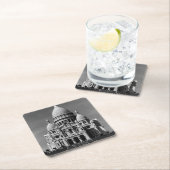 Vintages Frankreich Rechteckiger Pappuntersetzer (Vor Ort)