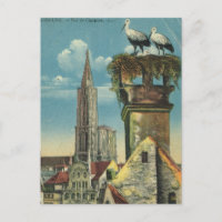 Vintages Frankreich, Straßburg, Storchennste 1930