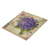 Vintages Frankreich Veilchen Wohngestaltung Fliese (Seite)