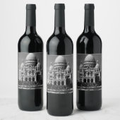 Vintages Frankreich Weinetikett (Flaschen)