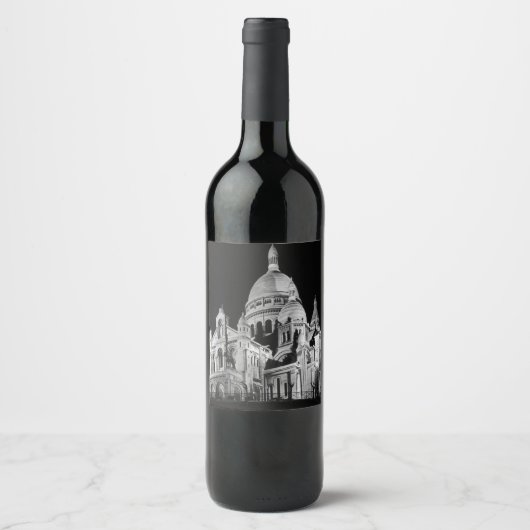 Vintages Frankreich Weinetikett (Vorderseite)