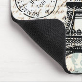Vintages Franzose-Eiffel-Turm mousepad (Ecke)