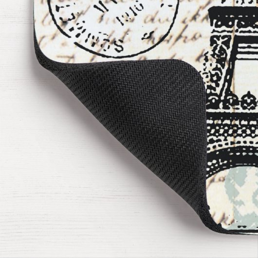 Vintages Franzose-Eiffel-Turm mousepad (Ecke)