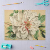 Vintages Französisch Floral Ephemere Decoupage Whi Seidenpapier (Basteln)