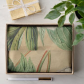 Vintages Französisch Floral Ephemere Decoupage Whi Seidenpapier (Geschenk)