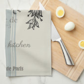 Vintages Französisch Geschirrtuch (Viertel Falte)