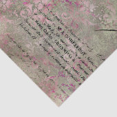 Vintages Französisch Inspiriert Lila-/Silberzettel Seidenpapier (Ausschnitt)