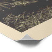 Vintages Französisch-Polynesien-Reiseplakat Poster (Ecke)