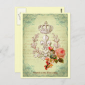 Vintages Französisch Postkarte (Vorne/Hinten)