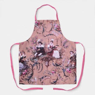 Vintages Französisch Rosa Toile Viktorianische Sti Schürze