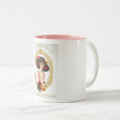 Vintages Französisch Zweifarbige Tasse (VorderseiteRechts)