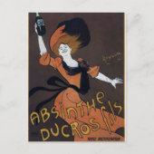 Vintages französisches Absinth-Poster Postkarte (Vorderseite)