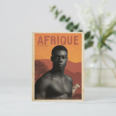Vintages französisches Afrika Postkarte (Stehend Vorderseite)