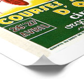 Vintages französisches algerisches Auto Race Ad Poster (Ecke)