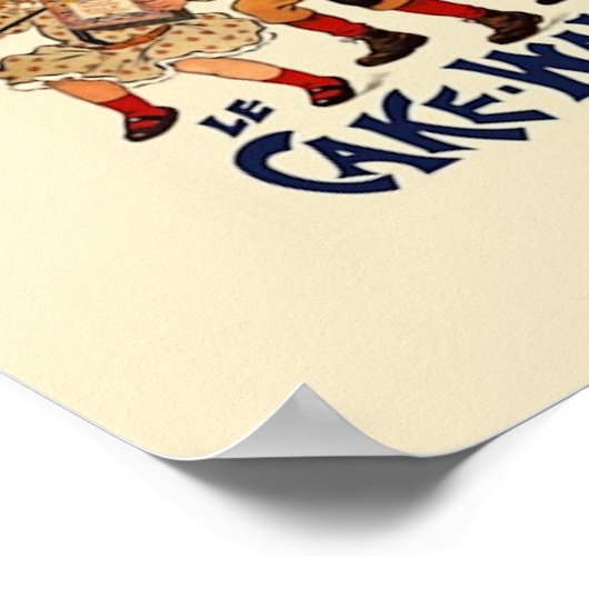 Vintages französisches Biscuit-Poster Poster (Ecke)