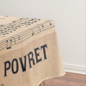 Vintages französisches Blattpapier der klassischen Tischdecke (Beispiel)