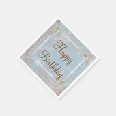 Vintages französisches Blue Toile Custom Paper Nap Serviette (Ecke)