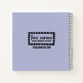 Vintages französisches Blumenbuch oder Journal Notizblock (Rückseite)