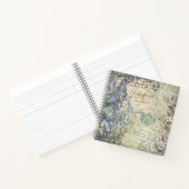 Vintages französisches Blumenbuch oder Journal Notizblock (Innenseite)