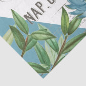 Vintages französisches Blumendesign Seidenpapier (Detail)