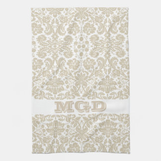 Vintages französisches Blumenkunst nouveau Muster Geschirrtuch