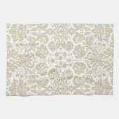 Vintages französisches Blumenkunst nouveau Muster Handtuch (Horizontal)