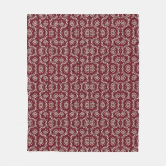 Vintages französisches Blumenmuster Fleecedecke (Vorderseite)