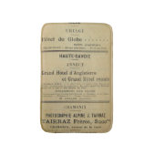 Vintages französisches Buch Badematte (Vorderseite Vertikal)