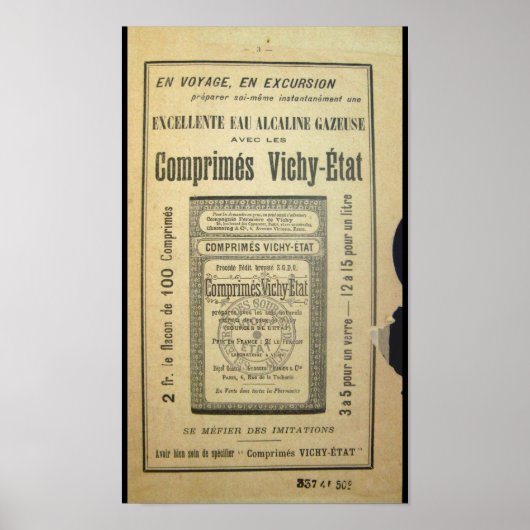 Vintages französisches Buchposter Poster (Vorne)