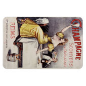 Vintages französisches Champagne Magnet (Horizontal)