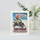 Vintages französisches Chéret Paris hippoad Postkarte (Stehend Vorderseite)