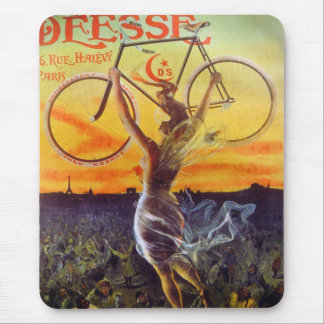 Vintages Französisches Fahrrad Art Mousepad ~