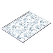 Vintages französisches Fantasy Toile Black Noteboo Notizblock (Linke Seite)