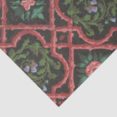 Vintages französisches Floral Trellis Wallpaper De Seidenpapier (Ausschnitt)