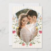 Vintages französisches Foto Save The Date (Vorderseite)