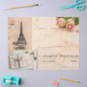 Vintages französisches Frankreich dezimiert rustik Seidenpapier (Basteln)