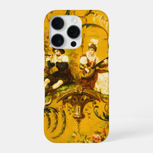 Vintages Französisches Gelbtuch Viktorianisch iPhone 16 Pro Hülle