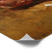 Vintages Französisches Georges Jeannin Rose III Poster (Ecke)