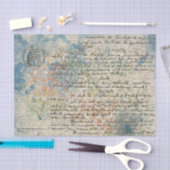 Vintages französisches Inspiriertes Pastel BlueTis Seidenpapier (Handwerk)