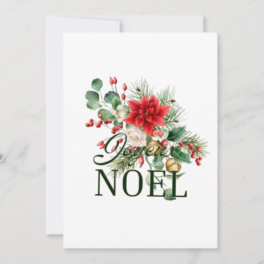 Vintages französisches Joyeux-Weihnachten Ankündigung (Vorderseite)