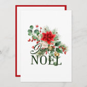 Vintages französisches Joyeux-Weihnachten Ankündigung (Vorne/Hinten)