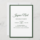 Vintages französisches Joyeux-Weihnachten Einladung (Rückseite)