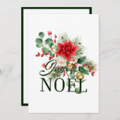 Vintages französisches Joyeux-Weihnachten Einladung (Vorne/Hinten)