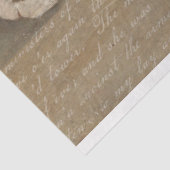 Vintages Französisches Kaninchen und Ephemera Deco Seidenpapier (Ausschnitt)