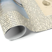 Vintages französisches Kinderkollektiv Geschenkpapier (Rolleneckpunkt)